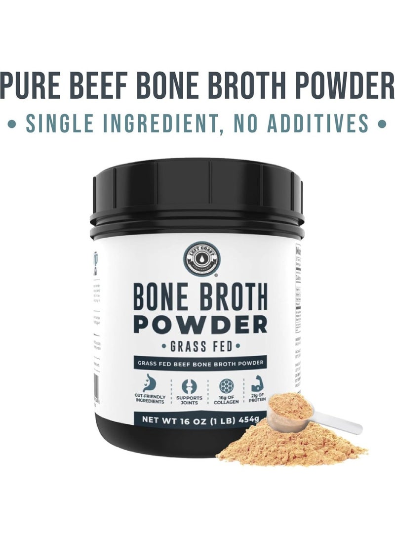 Left Coast Performance Bone Broth Powder Beef 16 oz (454 g) - Image 3